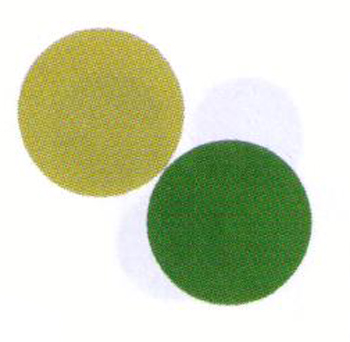 Green and Gold Round Confetti